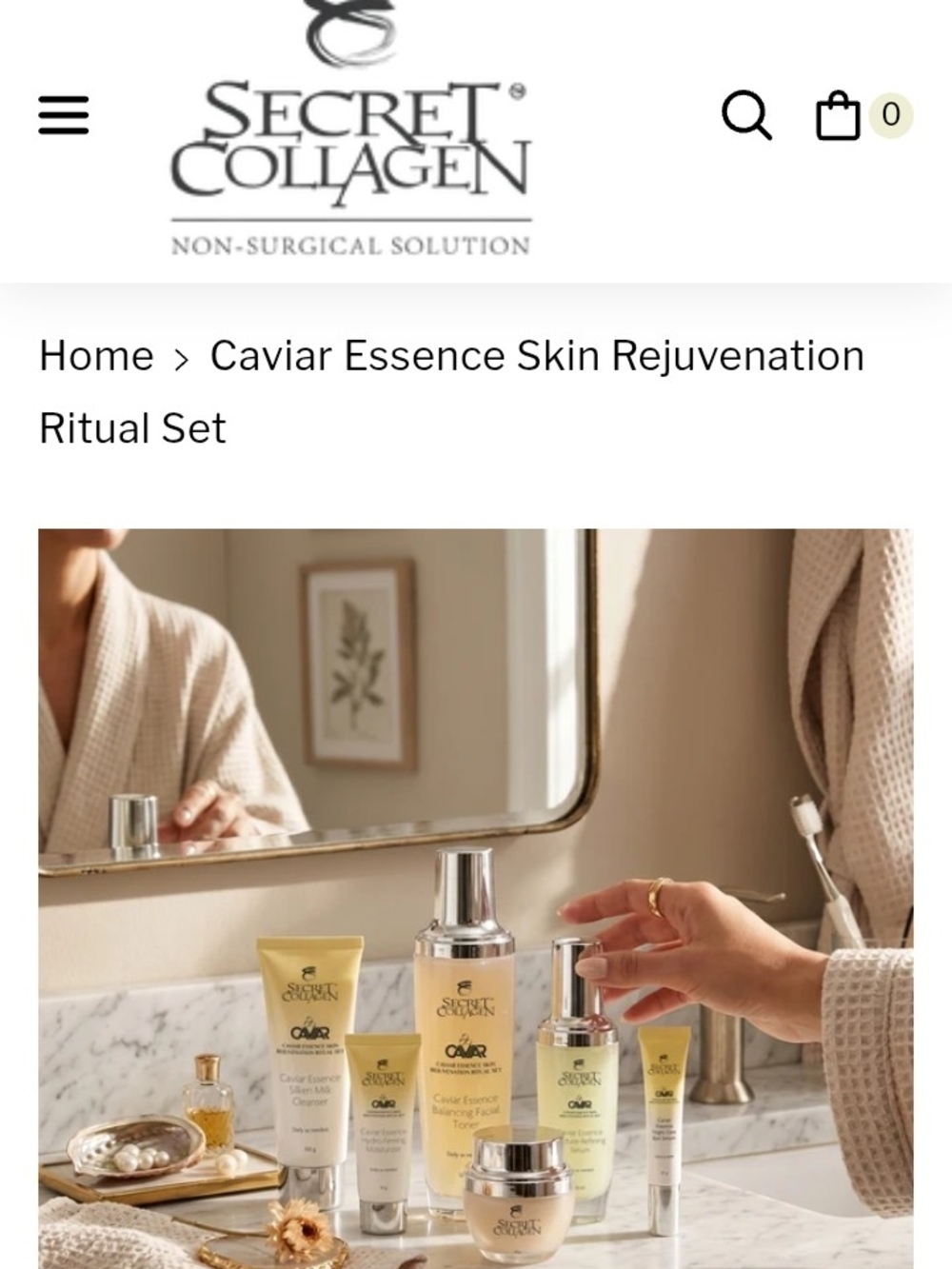 Caviar Essence Skin Rejuvenation Set - Yellow - Picture 5 of 10